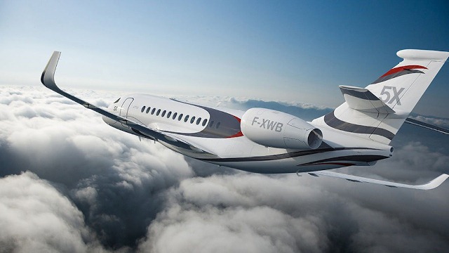 $45 Million Falcon 5X Private Jet