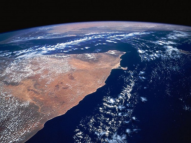 Вид Сомали из космоса