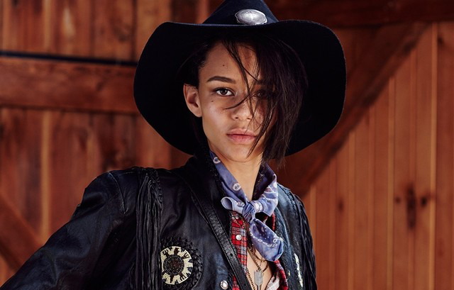 Binx Walton shot by Devyn Galindo for Urban Outfitters Western Collection